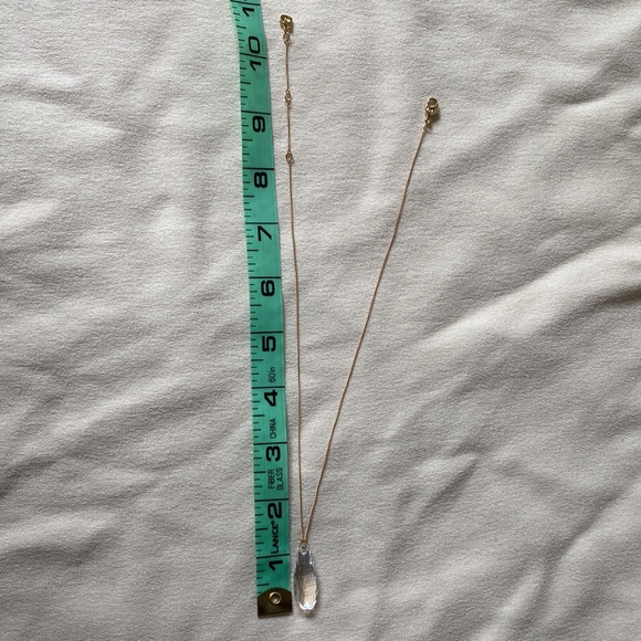 Swarovski Teardrop Gold Necklace - Picture 4 of 8